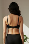 Zivame Miracle Padded Non Wired Full Coverage T-Shirt Bra - Jet Black — thumbnail 3
